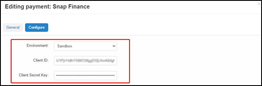 Editing Payment Method