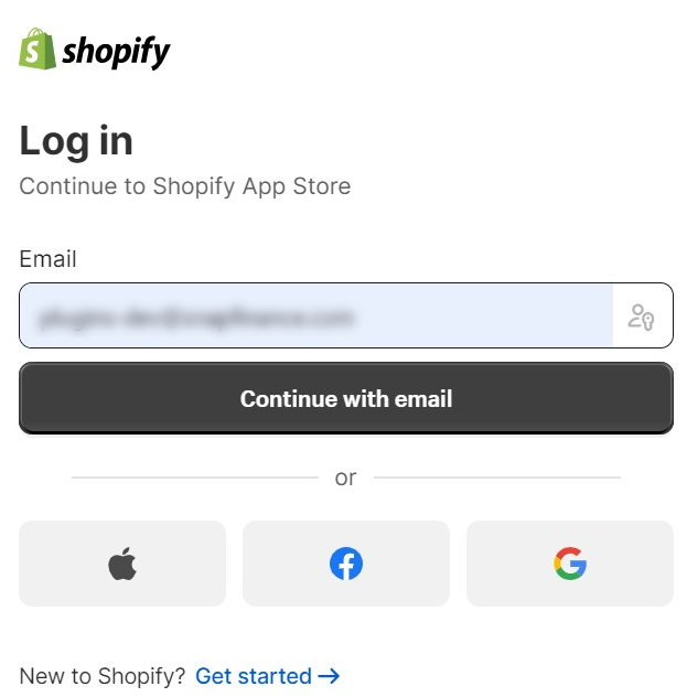Image for shopify storelogin page